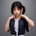 米乐体育技术总监李昊天，在数据中心机房前留影，背景蓝光服务器机柜